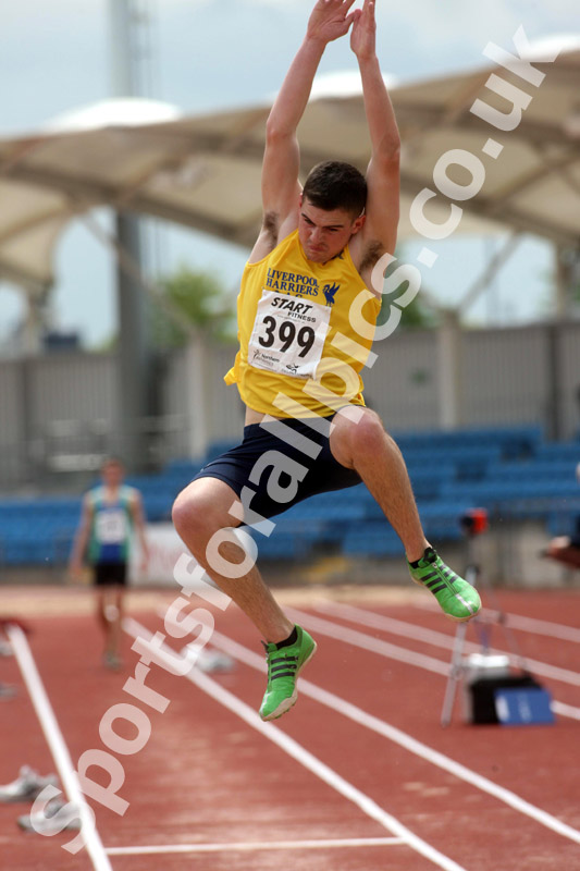 Craig Jones (Liverpool Harriers) under-20s long jump, Northern Championships, Sport City, Manchester